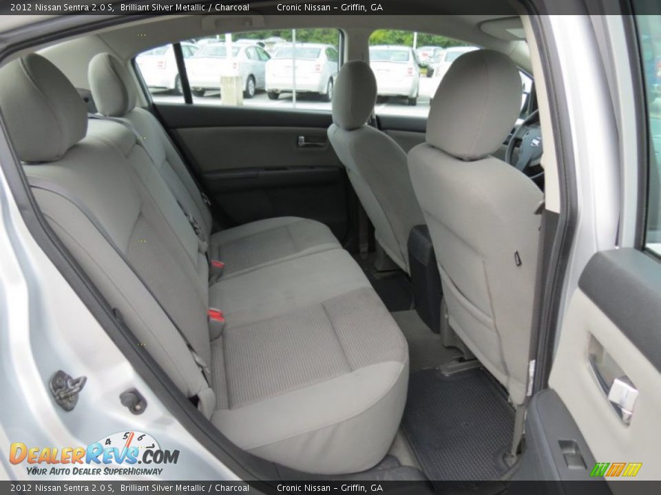 2012 Nissan Sentra 2.0 S Brilliant Silver Metallic / Charcoal Photo #13