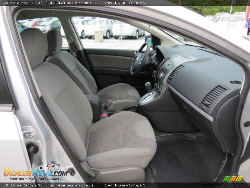 2012 Nissan Sentra 2.0 S Brilliant Silver Metallic / Charcoal Photo #14