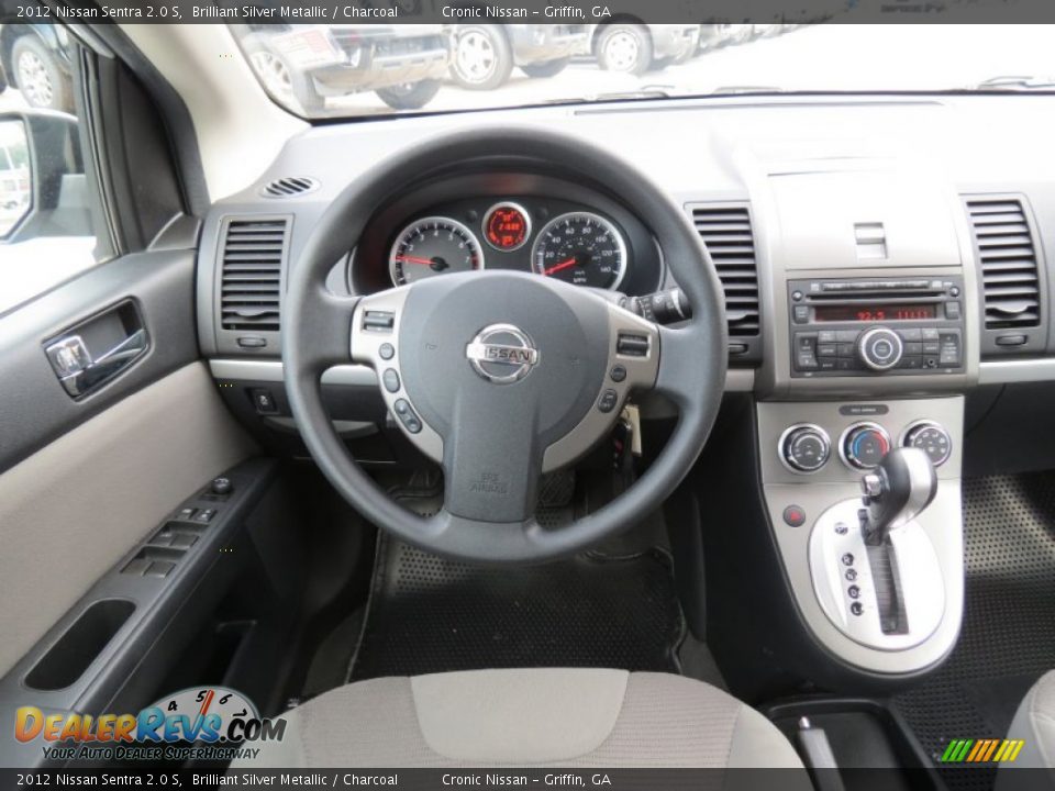 2012 Nissan Sentra 2.0 S Brilliant Silver Metallic / Charcoal Photo #18