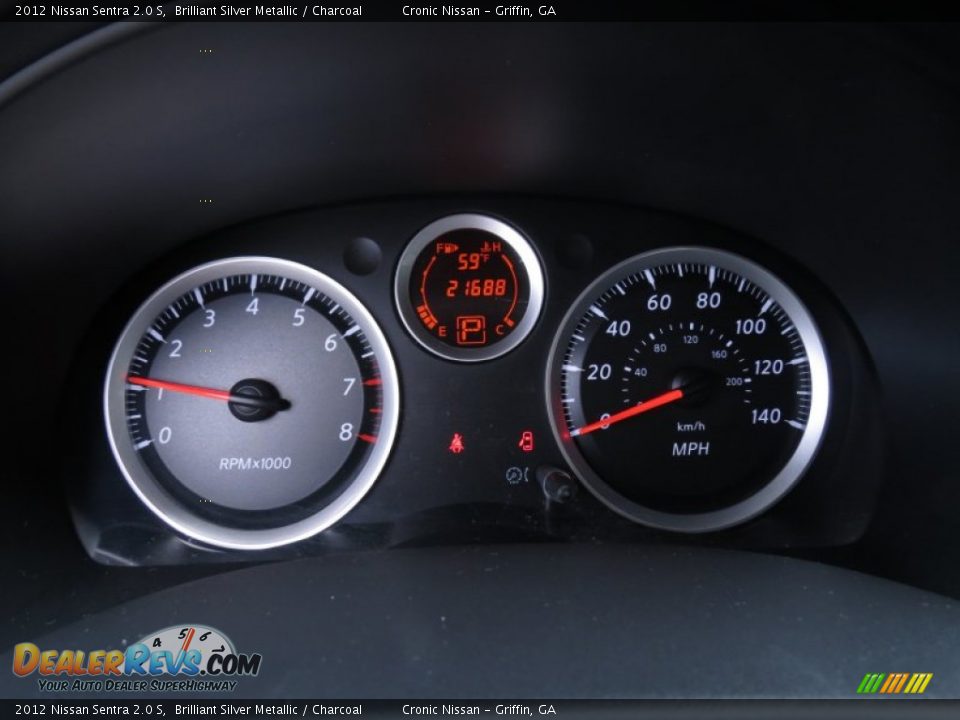 2012 Nissan Sentra 2.0 S Brilliant Silver Metallic / Charcoal Photo #19