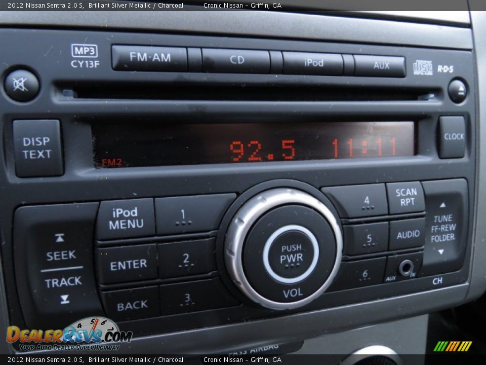 2012 Nissan Sentra 2.0 S Brilliant Silver Metallic / Charcoal Photo #20