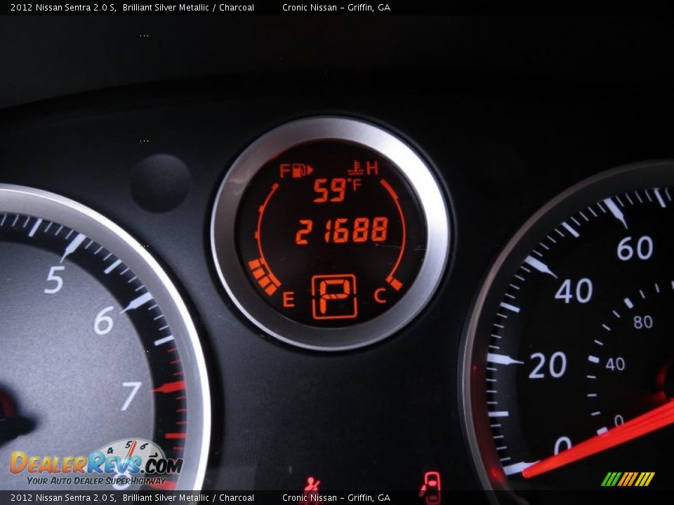 2012 Nissan Sentra 2.0 S Brilliant Silver Metallic / Charcoal Photo #22
