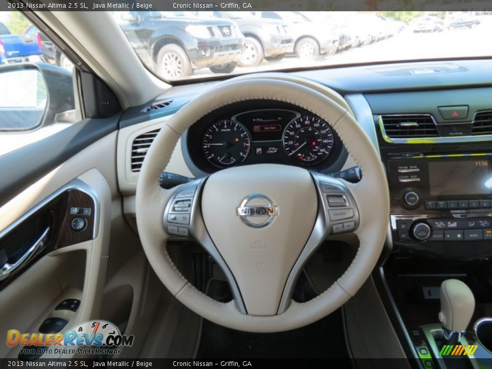 2013 Nissan Altima 2.5 SL Java Metallic / Beige Photo #16