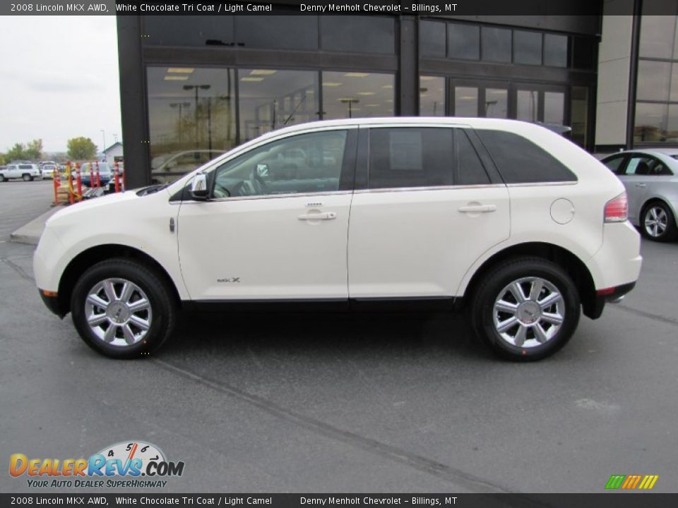 2008 Lincoln MKX AWD White Chocolate Tri Coat / Light Camel Photo #2