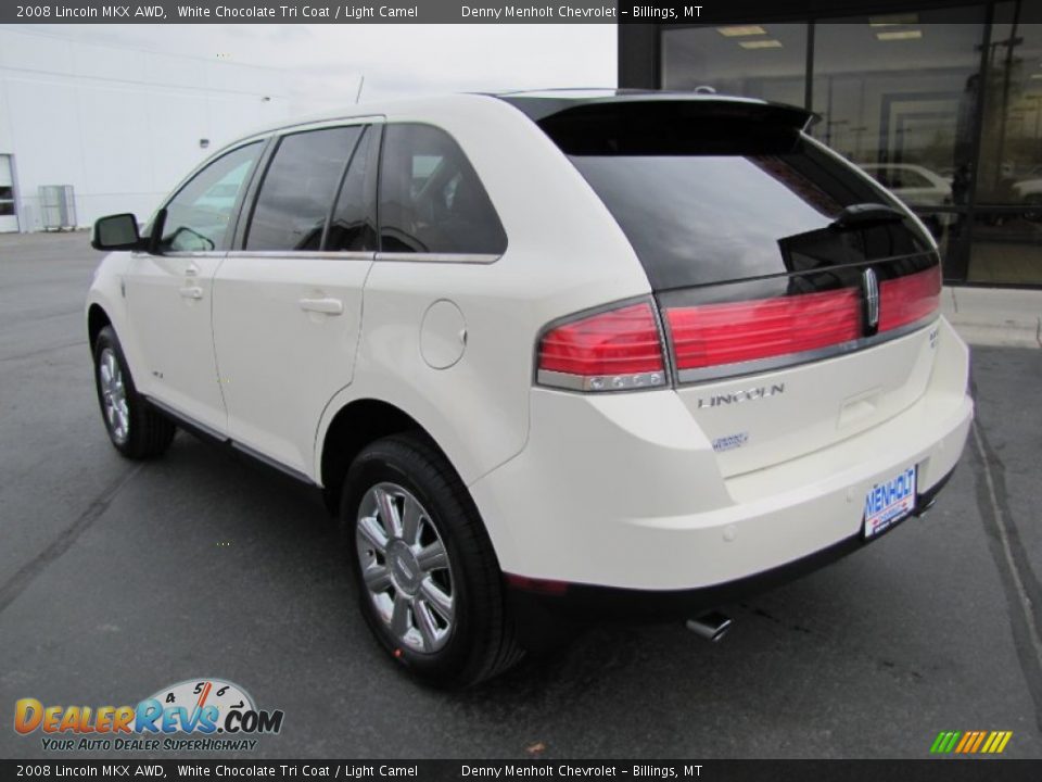2008 Lincoln MKX AWD White Chocolate Tri Coat / Light Camel Photo #3
