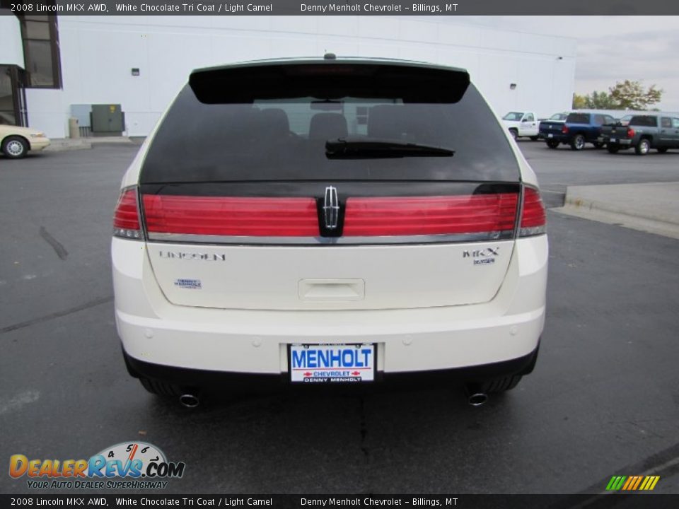 2008 Lincoln MKX AWD White Chocolate Tri Coat / Light Camel Photo #4
