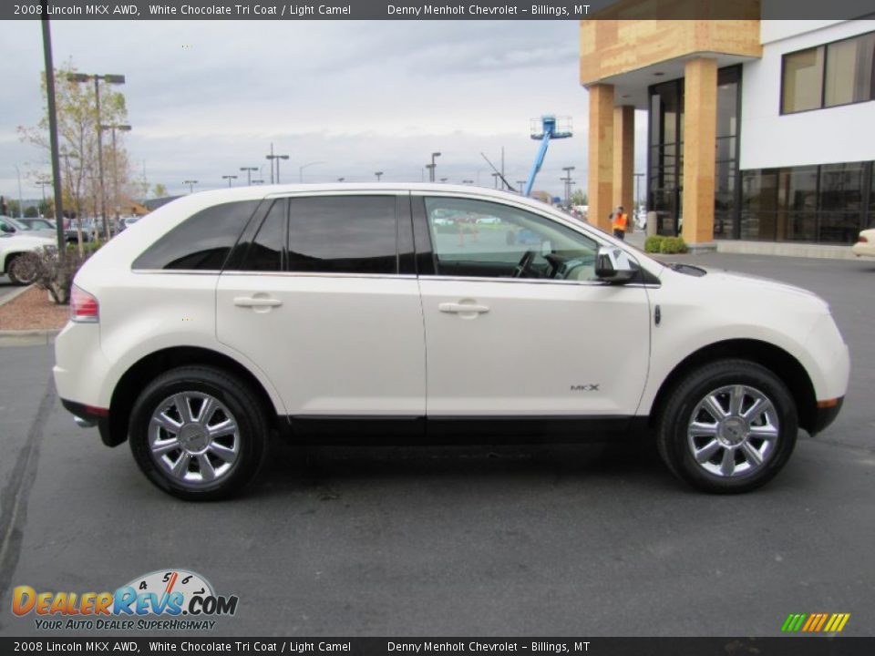 2008 Lincoln MKX AWD White Chocolate Tri Coat / Light Camel Photo #6