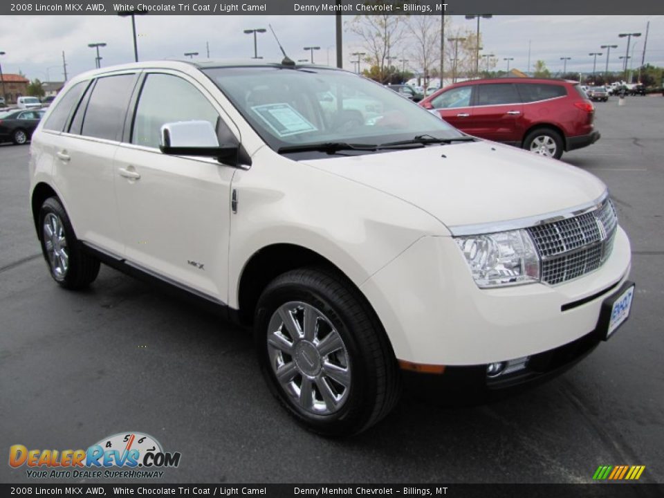 2008 Lincoln MKX AWD White Chocolate Tri Coat / Light Camel Photo #7