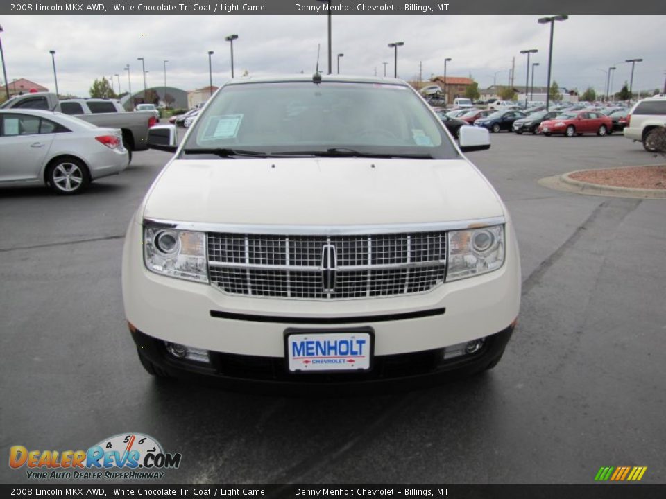 2008 Lincoln MKX AWD White Chocolate Tri Coat / Light Camel Photo #8