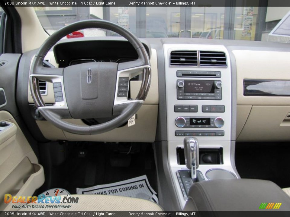 2008 Lincoln MKX AWD White Chocolate Tri Coat / Light Camel Photo #17