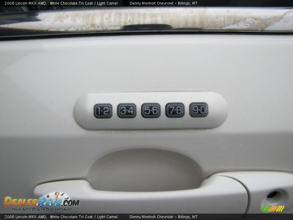 2008 Lincoln MKX AWD White Chocolate Tri Coat / Light Camel Photo #18