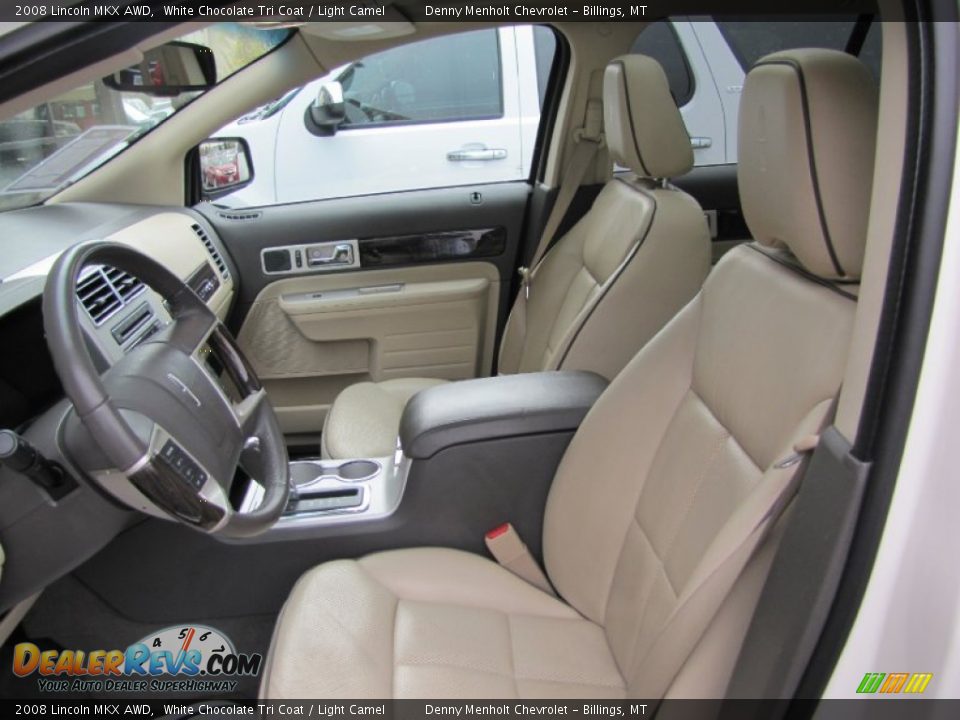 2008 Lincoln MKX AWD White Chocolate Tri Coat / Light Camel Photo #19