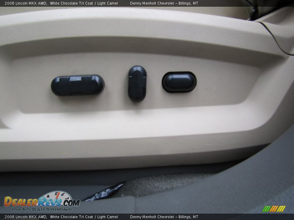 2008 Lincoln MKX AWD White Chocolate Tri Coat / Light Camel Photo #21