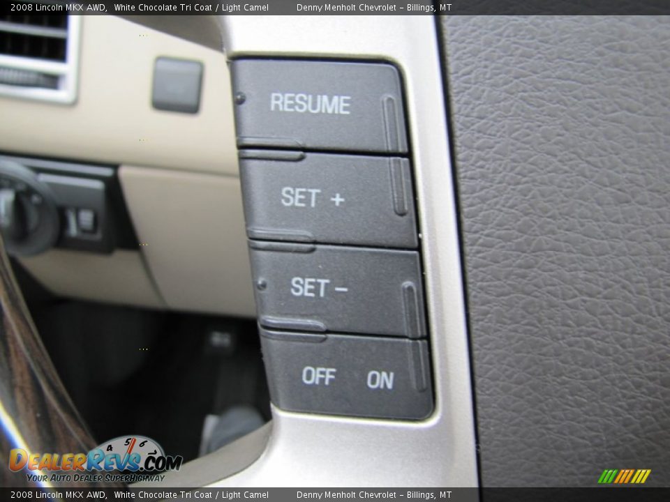 2008 Lincoln MKX AWD White Chocolate Tri Coat / Light Camel Photo #24