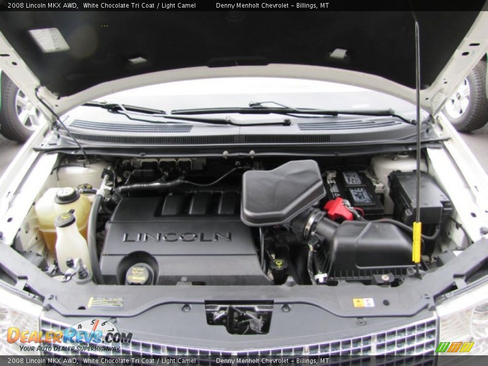 2008 Lincoln MKX AWD White Chocolate Tri Coat / Light Camel Photo #32