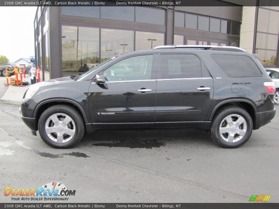 2008 GMC Acadia SLT AWD Carbon Black Metallic / Ebony Photo #2