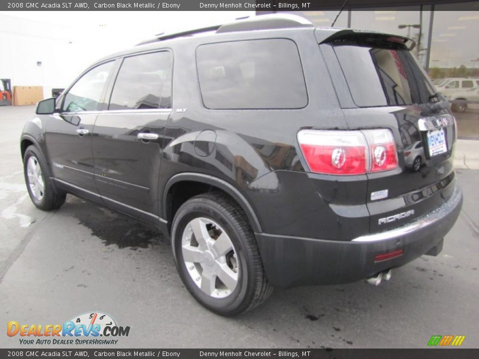 2008 GMC Acadia SLT AWD Carbon Black Metallic / Ebony Photo #3