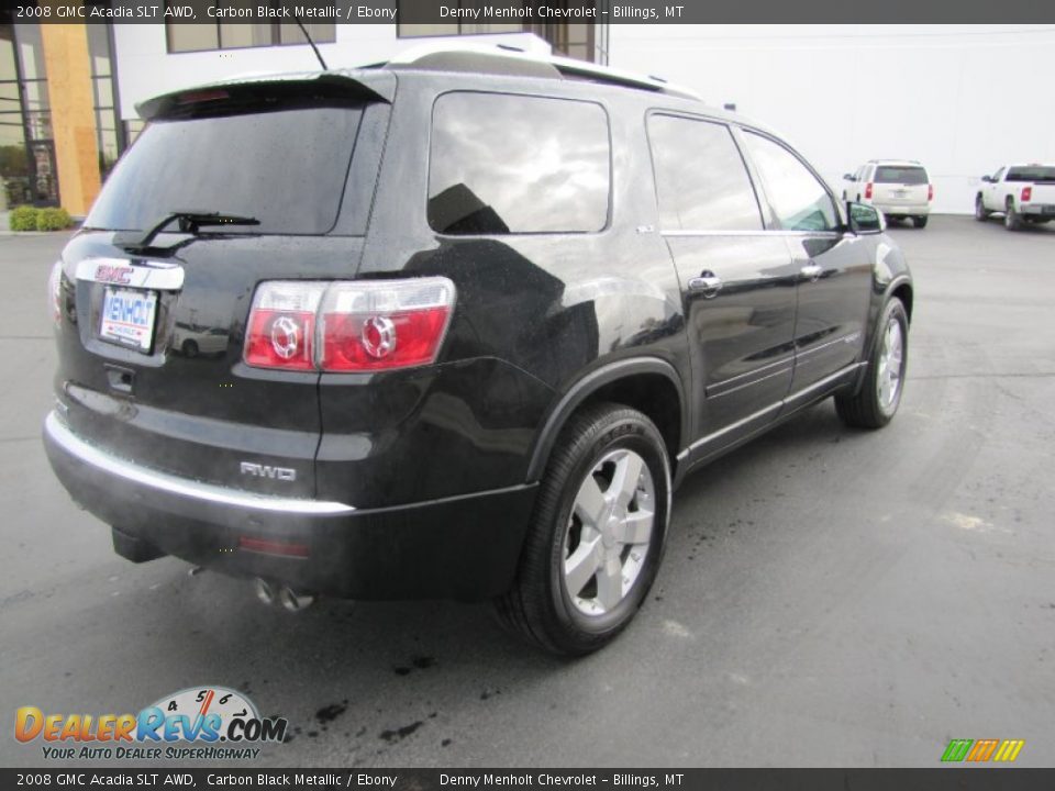 2008 GMC Acadia SLT AWD Carbon Black Metallic / Ebony Photo #5