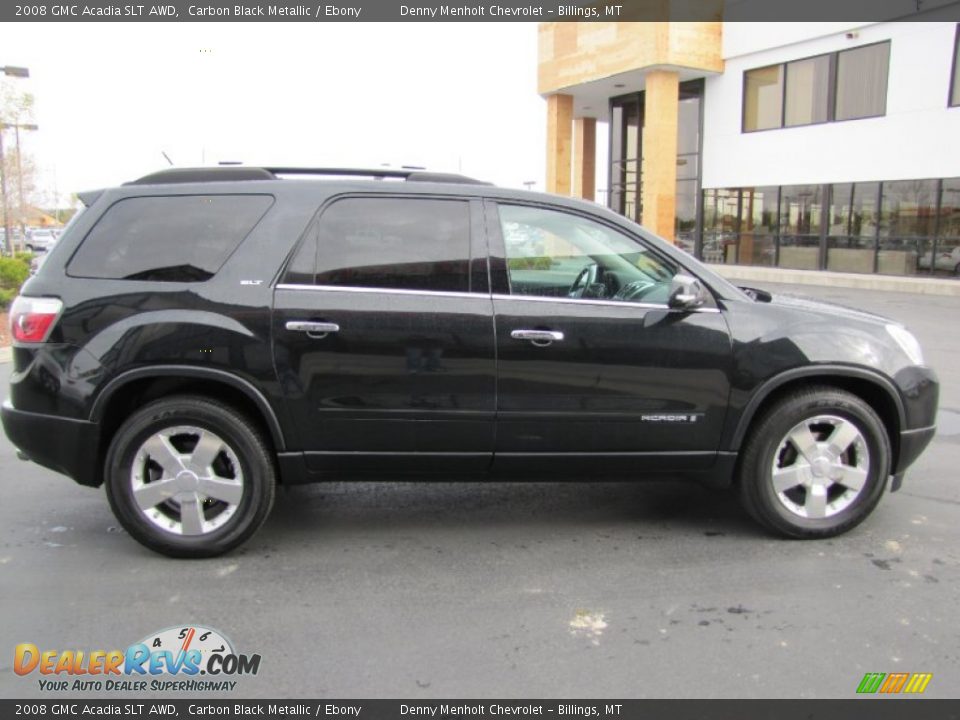 2008 GMC Acadia SLT AWD Carbon Black Metallic / Ebony Photo #6