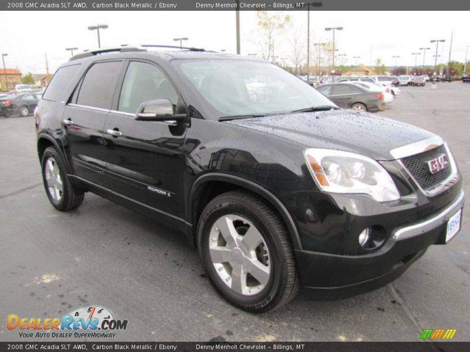 2008 GMC Acadia SLT AWD Carbon Black Metallic / Ebony Photo #7