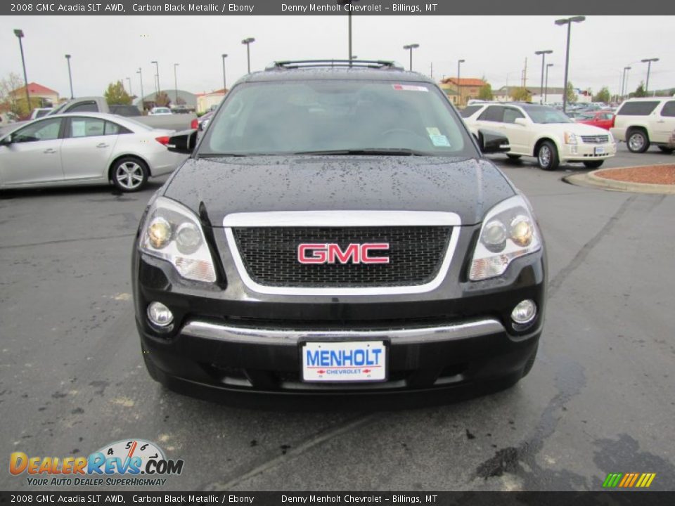 2008 GMC Acadia SLT AWD Carbon Black Metallic / Ebony Photo #8