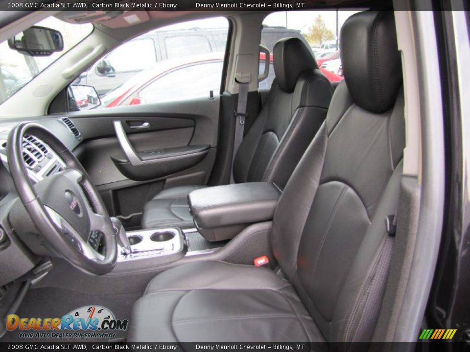 2008 GMC Acadia SLT AWD Carbon Black Metallic / Ebony Photo #18
