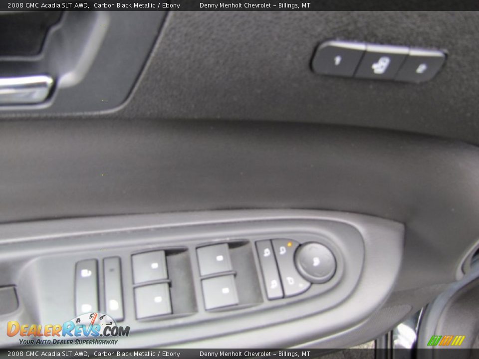 2008 GMC Acadia SLT AWD Carbon Black Metallic / Ebony Photo #19