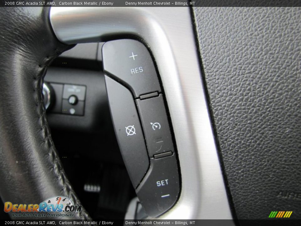 2008 GMC Acadia SLT AWD Carbon Black Metallic / Ebony Photo #21