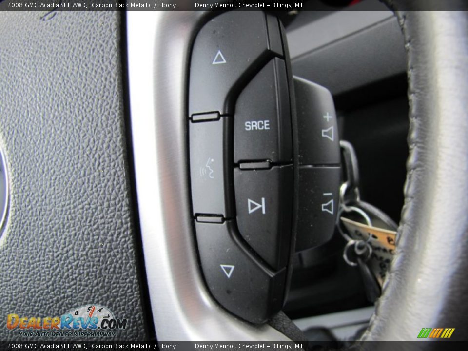 2008 GMC Acadia SLT AWD Carbon Black Metallic / Ebony Photo #22
