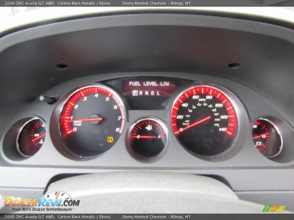 2008 GMC Acadia SLT AWD Carbon Black Metallic / Ebony Photo #23