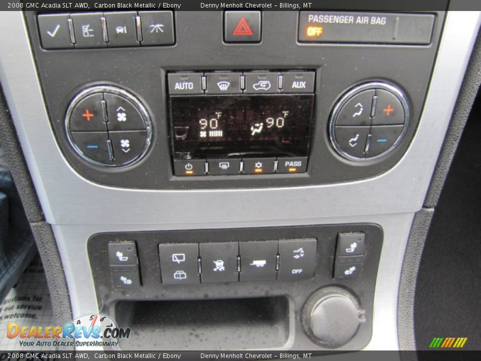 2008 GMC Acadia SLT AWD Carbon Black Metallic / Ebony Photo #26