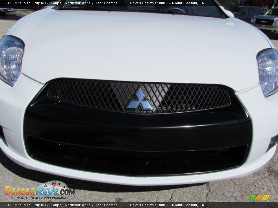 2012 Mitsubishi Eclipse GS Coupe Northstar White / Dark Charcoal Photo #10