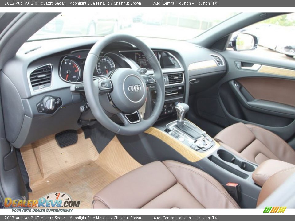 Chestnut Brown Interior 2013 Audi A4 2 0t Quattro Sedan