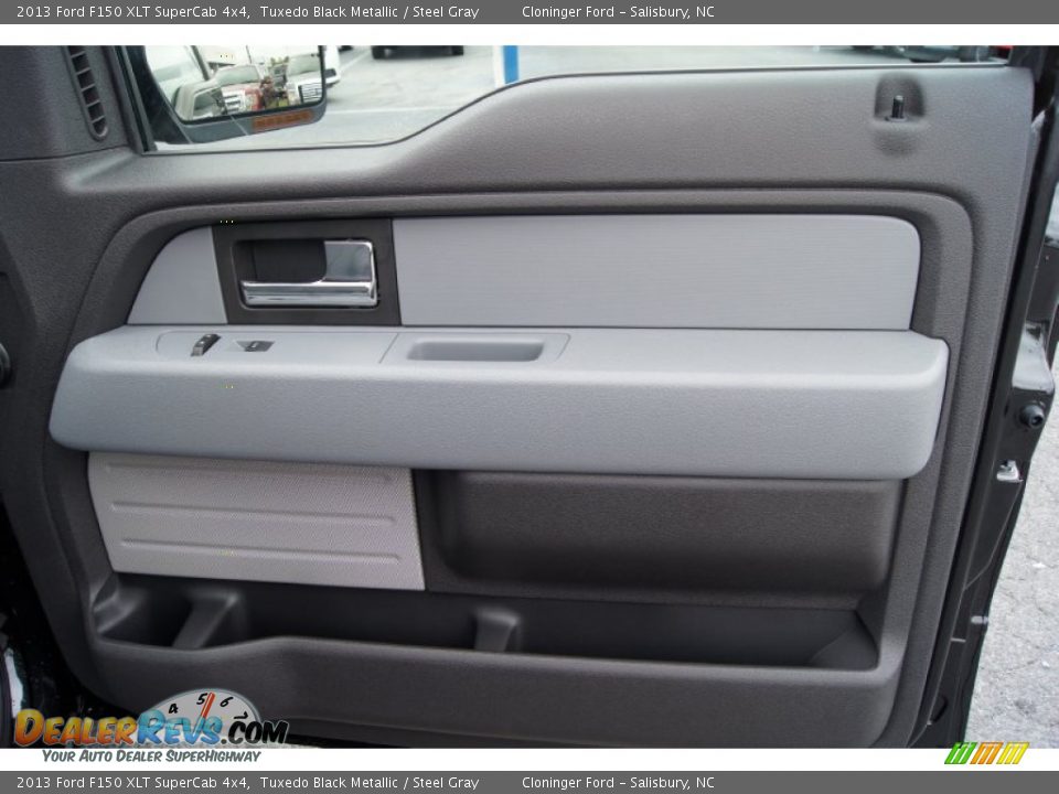 2013 Ford F150 XLT SuperCab 4x4 Tuxedo Black Metallic / Steel Gray Photo #15