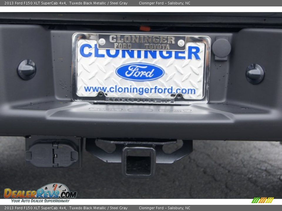 2013 Ford F150 XLT SuperCab 4x4 Tuxedo Black Metallic / Steel Gray Photo #19
