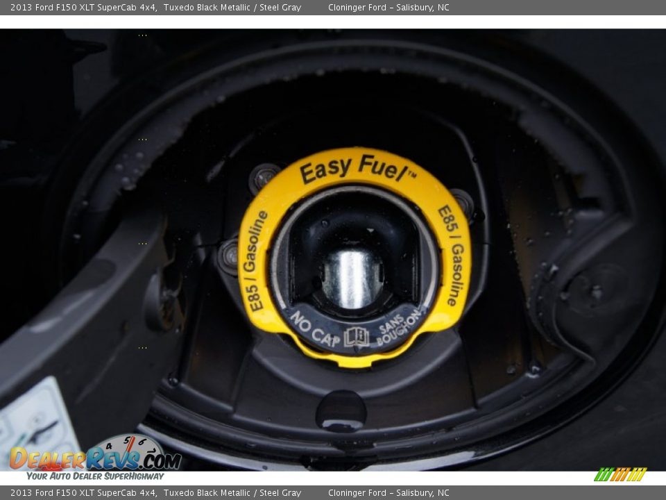2013 Ford F150 XLT SuperCab 4x4 Tuxedo Black Metallic / Steel Gray Photo #21