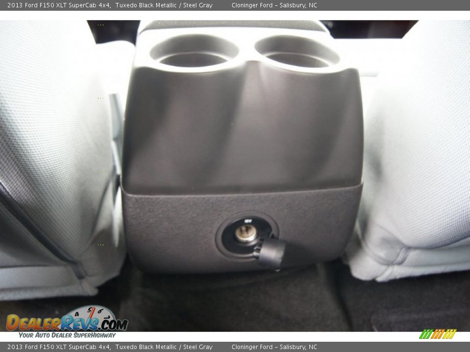 2013 Ford F150 XLT SuperCab 4x4 Tuxedo Black Metallic / Steel Gray Photo #22