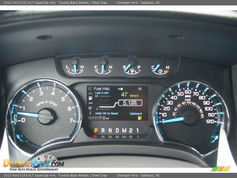 2013 Ford F150 XLT SuperCab 4x4 Gauges Photo #29