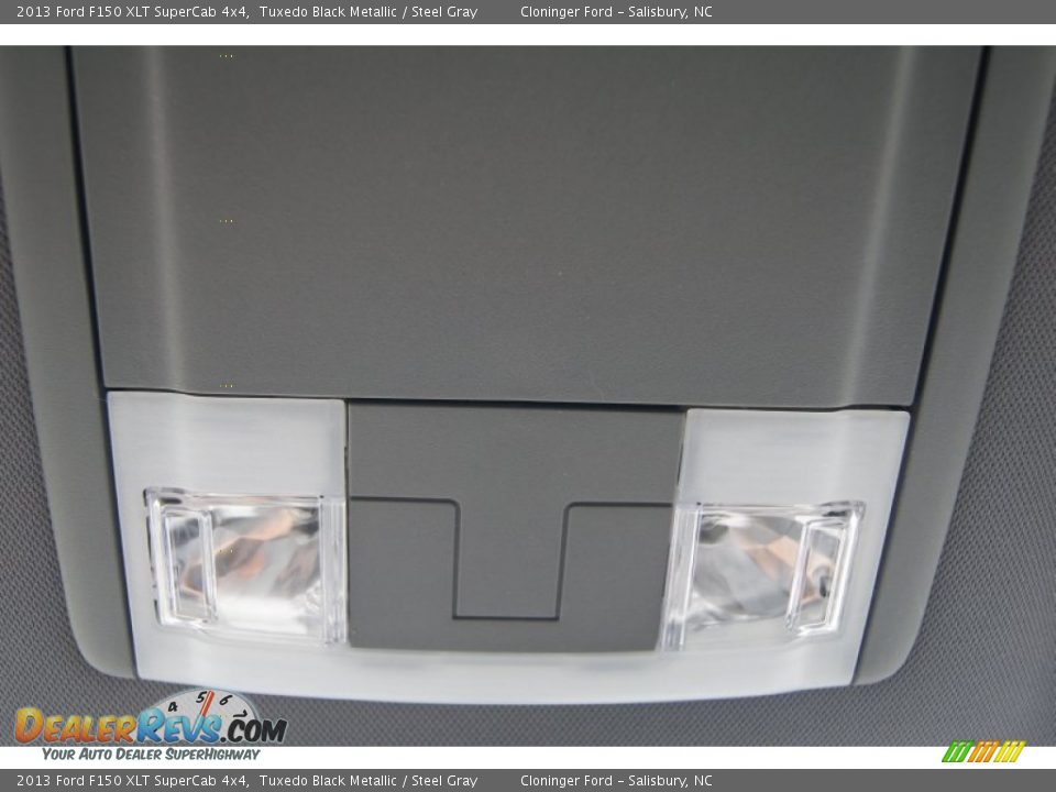 2013 Ford F150 XLT SuperCab 4x4 Tuxedo Black Metallic / Steel Gray Photo #36