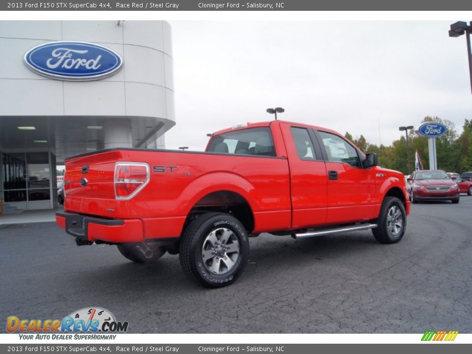 2013 Ford F150 STX SuperCab 4x4 Race Red / Steel Gray Photo #3
