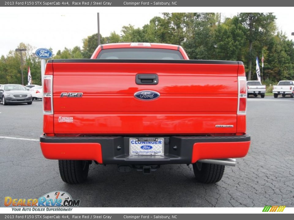 2013 Ford F150 STX SuperCab 4x4 Race Red / Steel Gray Photo #4