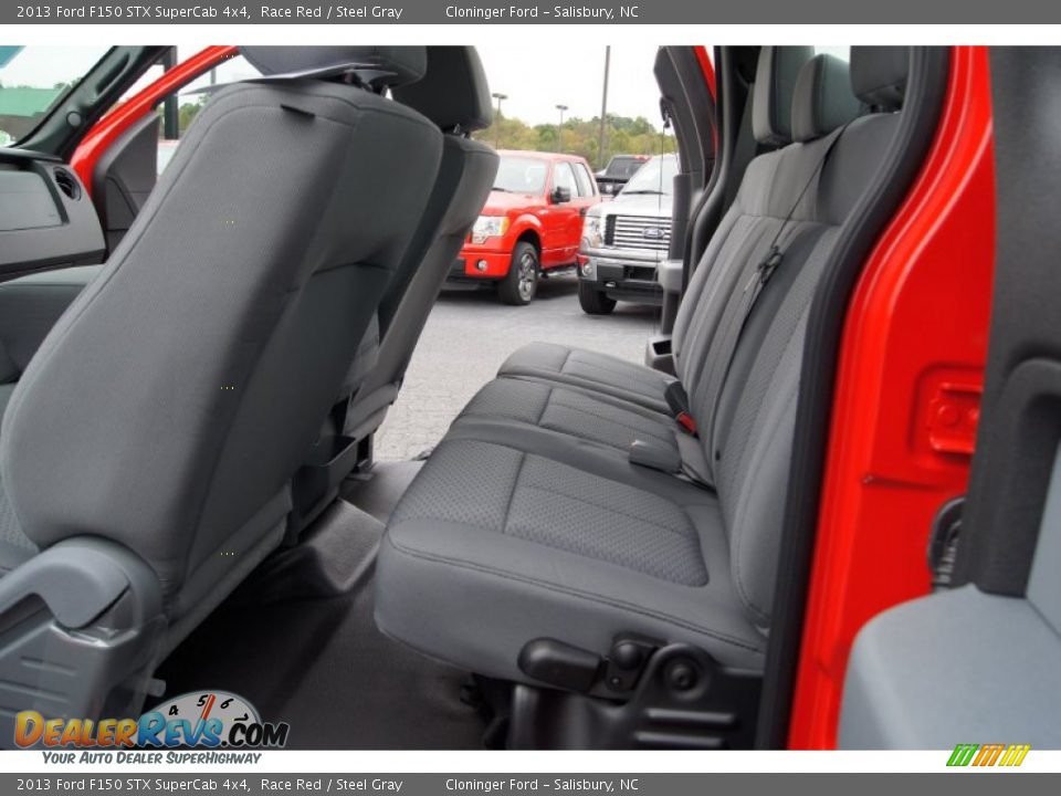 Steel Gray Interior - 2013 Ford F150 STX SuperCab 4x4 Photo #11