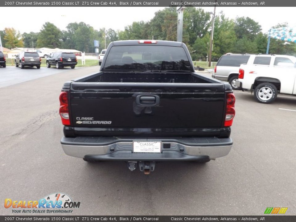 2007 Chevrolet Silverado 1500 Classic LT  Z71 Crew Cab 4x4 Black / Dark Charcoal Photo #4