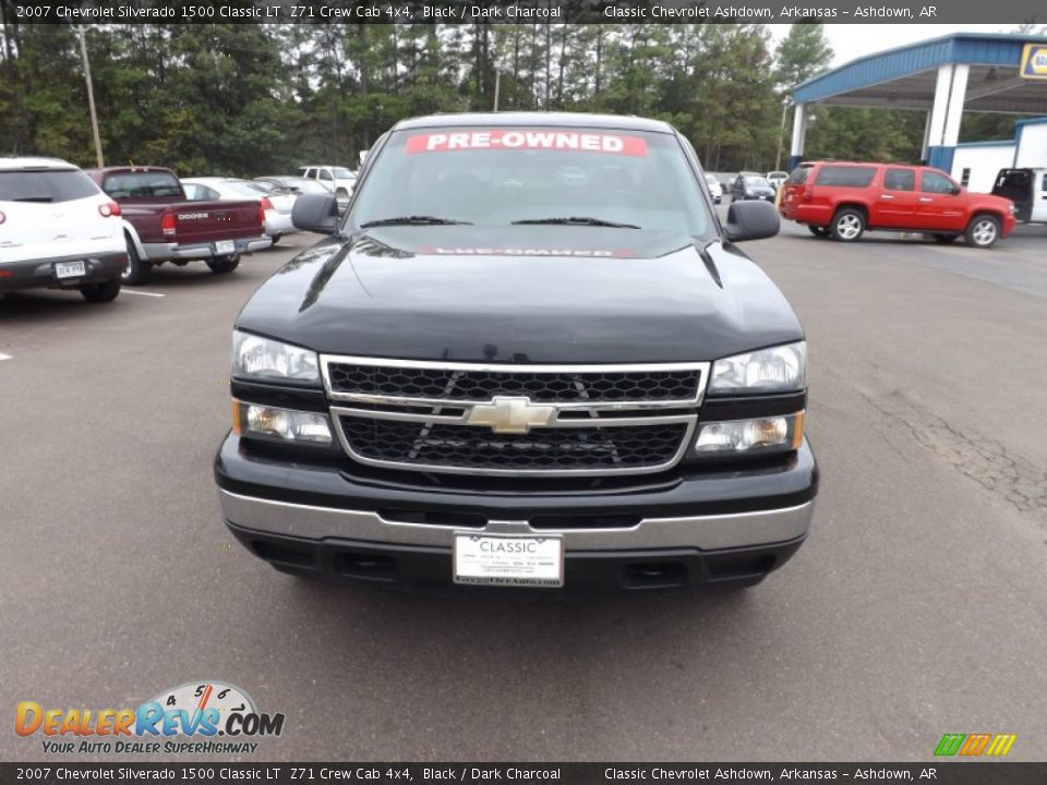 2007 Chevrolet Silverado 1500 Classic LT  Z71 Crew Cab 4x4 Black / Dark Charcoal Photo #8