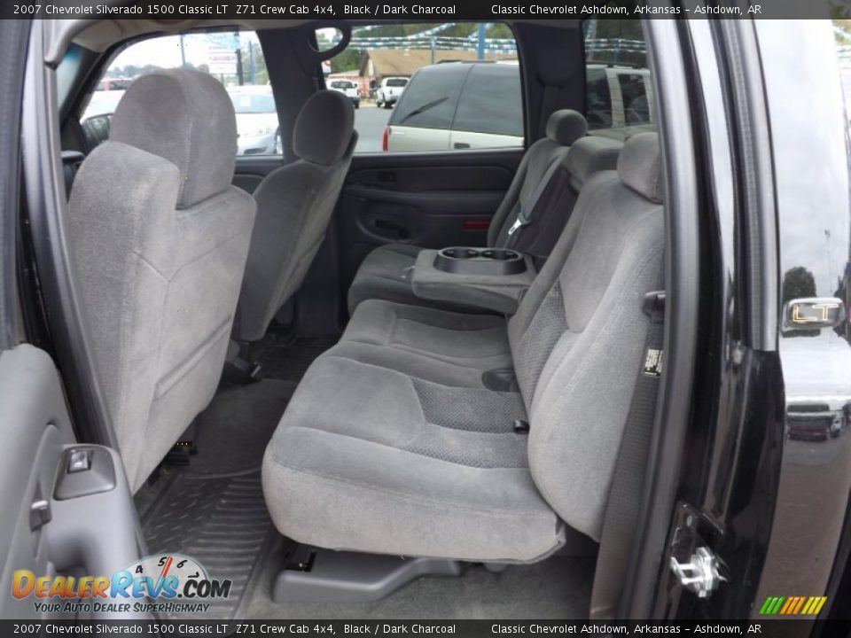 2007 Chevrolet Silverado 1500 Classic LT  Z71 Crew Cab 4x4 Black / Dark Charcoal Photo #15