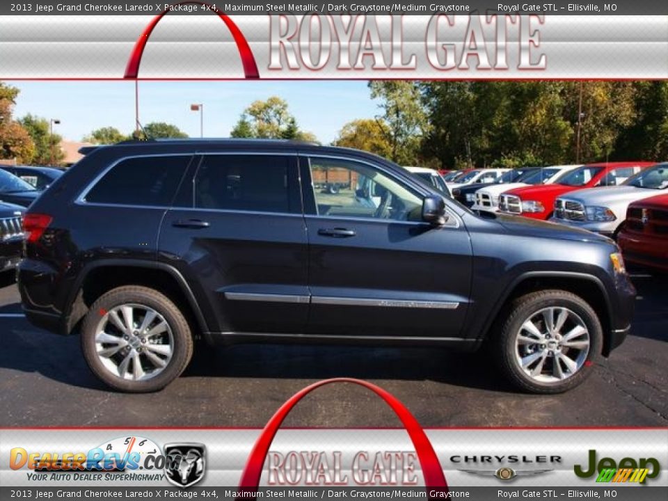 2013 Jeep Grand Cherokee Laredo X Package 4x4 Maximum Steel Metallic / Dark Graystone/Medium Graystone Photo #1