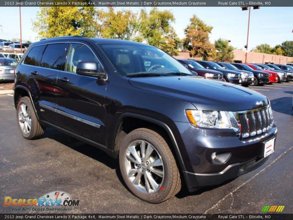 2013 Jeep Grand Cherokee Laredo X Package 4x4 Maximum Steel Metallic / Dark Graystone/Medium Graystone Photo #2