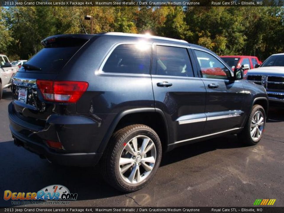 2013 Jeep Grand Cherokee Laredo X Package 4x4 Maximum Steel Metallic / Dark Graystone/Medium Graystone Photo #3