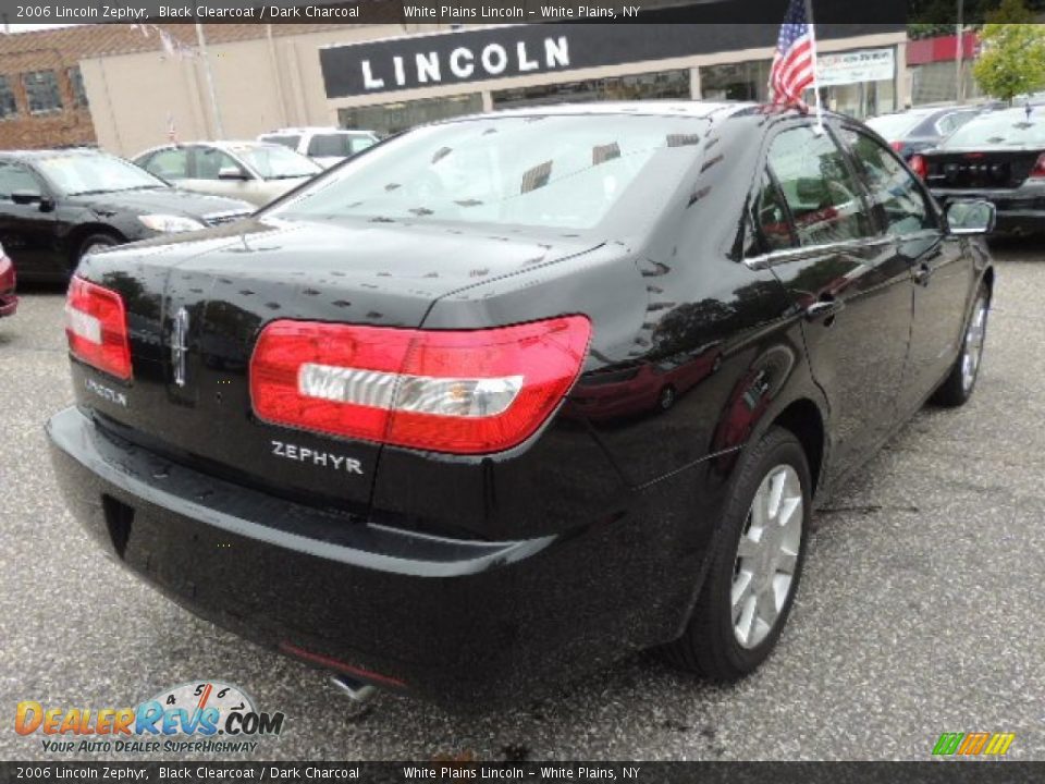 2006 Lincoln Zephyr Black Clearcoat / Dark Charcoal Photo #7