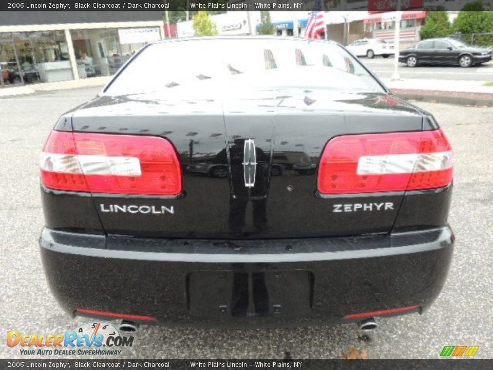 2006 Lincoln Zephyr Black Clearcoat / Dark Charcoal Photo #8